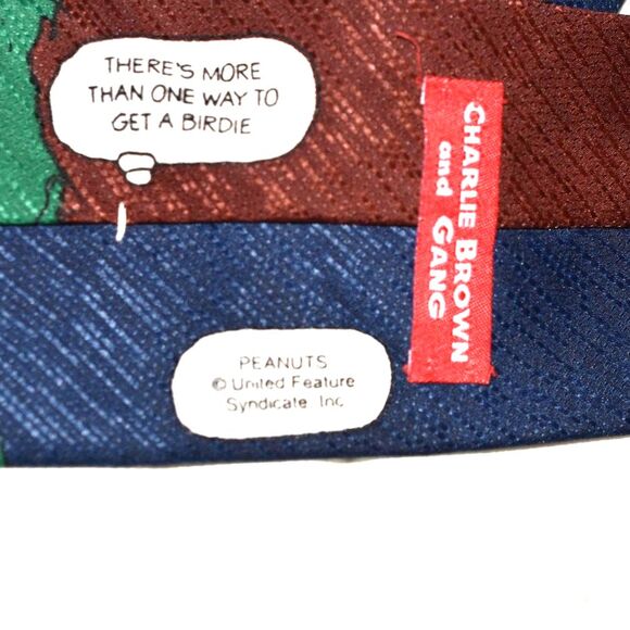 Charlie Brown & Gang Snoopy/Woodstock More Than One Way To Get A Birdie Tie - Picture 4 of 5
